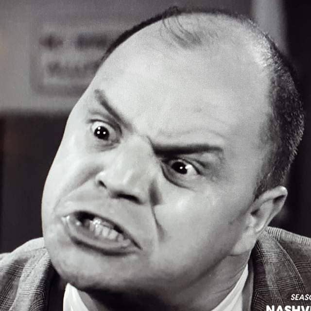 Insult comic Don Rickles looks like an angry bulldog