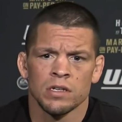 UFC MMA fighter Nate Diaz has an underbite and a strong chin